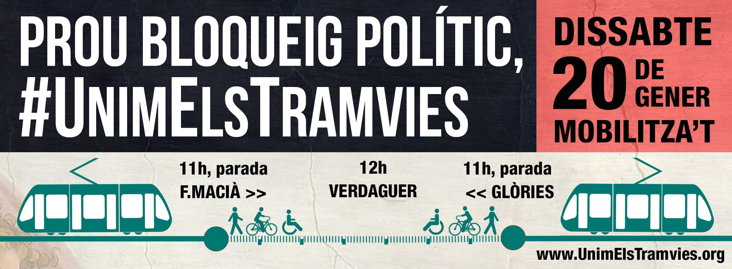 Roda de premsa: Presentació de la mobilització «Unim Els Tramvies»