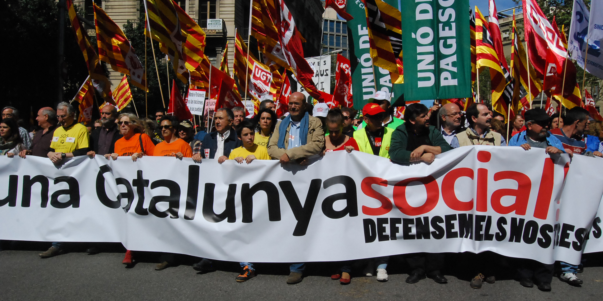 Manifestació per una Catalunya social|Per una Catalunya social!
