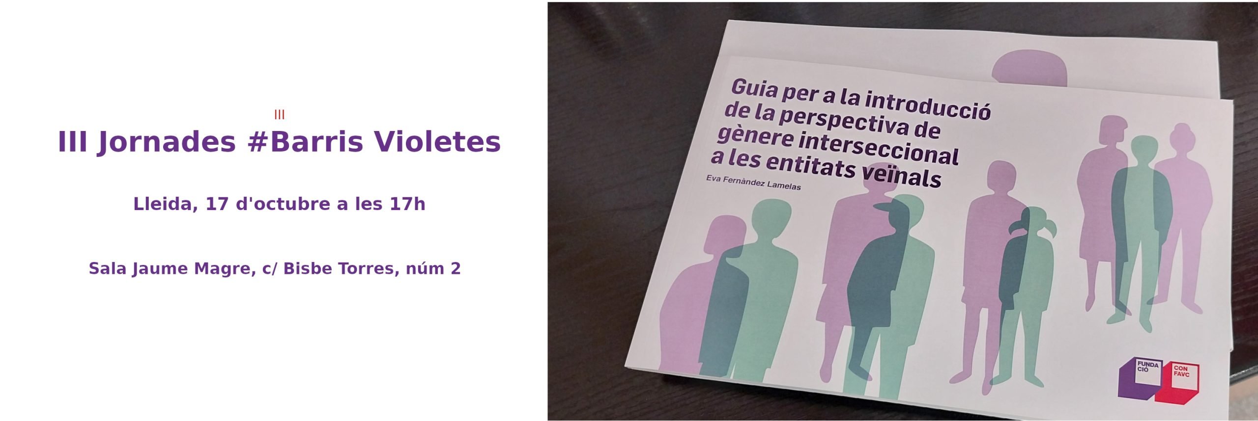 La “Guia per la introducció de la prespectiva de gènere interseccional a les entitats veïnals”, aquest 17 d’octubre a Lleida