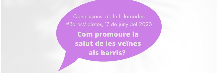 Sortides del forn les conclusions de la II Jornades #BarrisVioletes sobre salut i dones