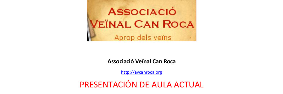 Arrenquen a Can Roca les activitats d’Aula Actual