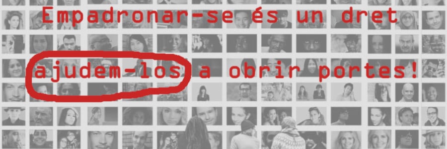 Ombrim-los la porta dels drets: ajudem-los a empadronar-se