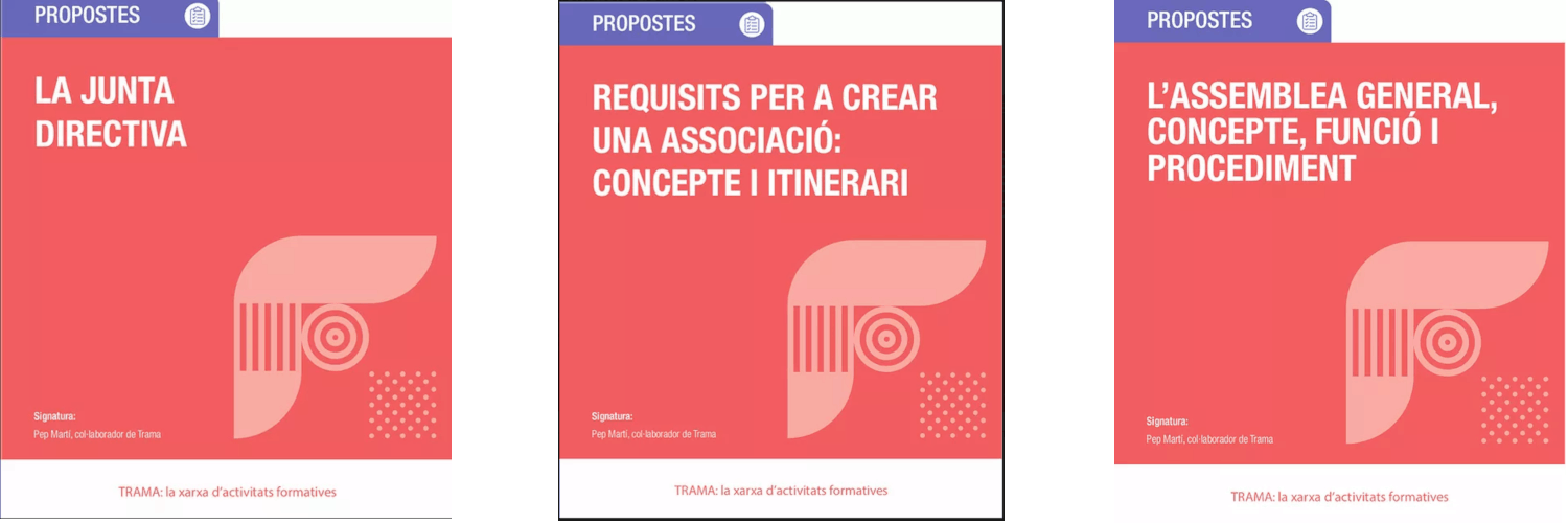 Novetats Trama: més d’una desena de fitxes per millorar la gestió associativa