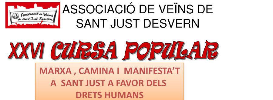 Sant Just correrà pels drets humans