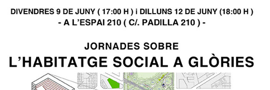Jornades sobre habitatge social a Glòries