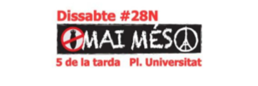 Mai més! manifestació 28 de novembre