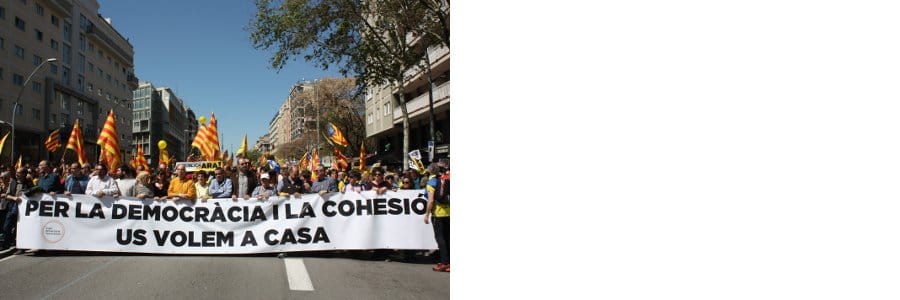 La CONFAVC participa a la manifestació del 15A ‘Us volem a casa!’