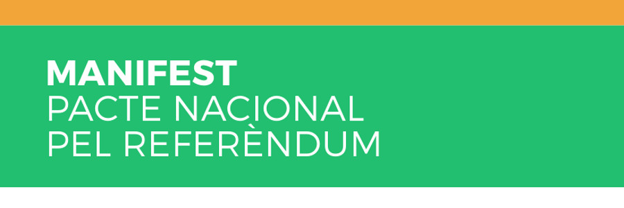 Obert el procés de participació a les AV del Pacte Nacional pel Referèndum