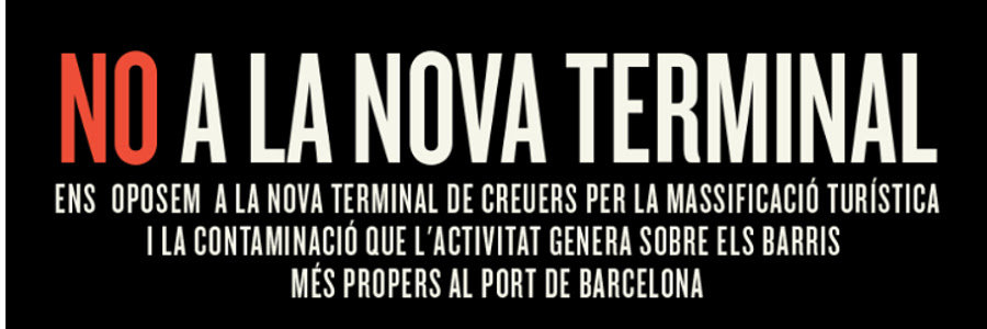 Concentració de rebuig a la construcció de la nova terminal de creuers
